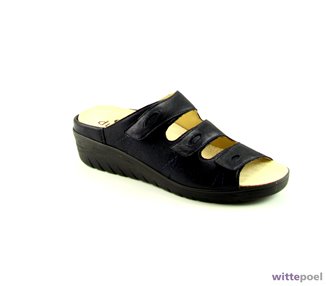 Durea slipper 7369 blauw bij Wittepoel