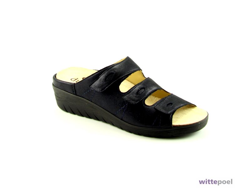 Durea slipper 7369 blauw bij Wittepoel