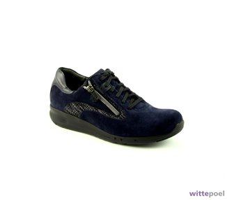 Durea veterschoen Go 6240 blauw bij Wittepoel