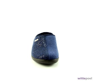 Rohde pantoffel 6550 blauw bij Wittepoel