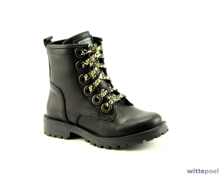 Twins veterboot 321530 zwart - zijkant rechts - bij Wittepoel Twins veterboot 321530 zwart - zijkant rechts - bij Wittepoel