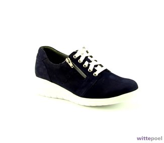 Durea veterschoen 6243 blauw - zijkant rechts - bij Wittepoel