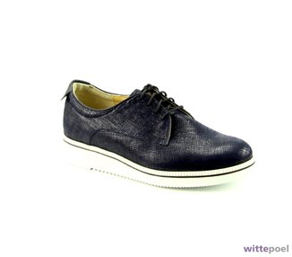 Durea veterschoen 6191 blauw - zijkant rechts - bij Wittepoel
