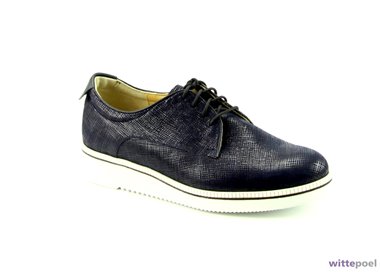 Durea veterschoen 6191 blauw - zijkant rechts - bij Wittepoel