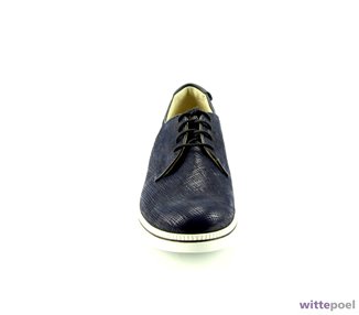 Durea veterschoen 6191 blauw - voorkant - bij Wittepoel