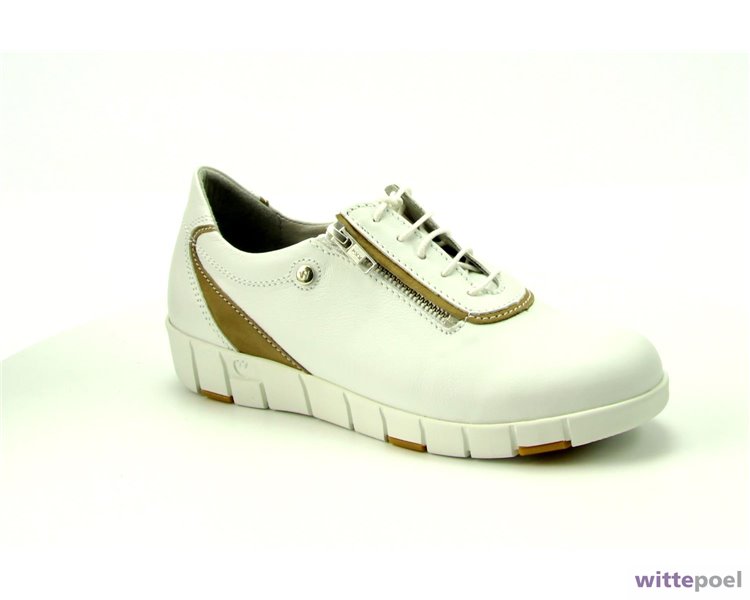 Attent stuk Brein Wolky veterschoen Etosha wit | Wittepoel schoenen | Hoofdkleur wit  Lengtemaat 39 Wijdtemaat -