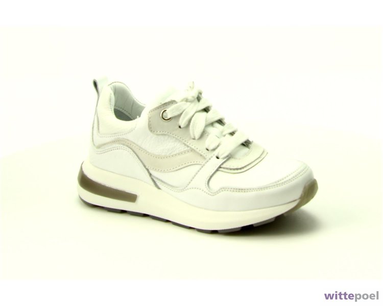 Twins sneaker 322145-500 wit - zijkant rechts - bij Wittepoel