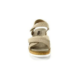 Common Pairs sandaal Mia 80 taupe - voorkant - bij Wittepoel