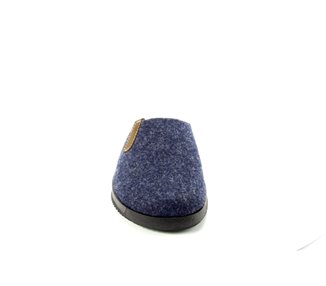 Rohde pantoffel 2782 blauw - voorkant - bij Wittepoel