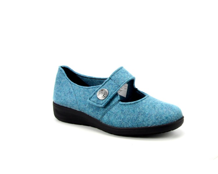 Solidus bandschoen Kate 80424  blauw