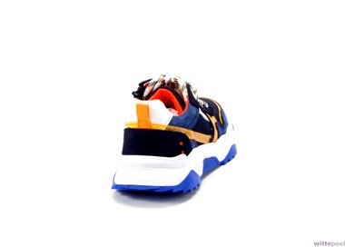 Trackstyle sneaker Aron Athletic 129 blauw - achterkant rechts - bij Wittepoel