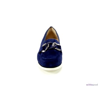 Hassia loafers Pisa 3100 blauw - voorkant - bij Wittepoel