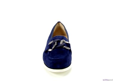Hassia loafers Pisa 3100 blauw - voorkant - bij Wittepoel