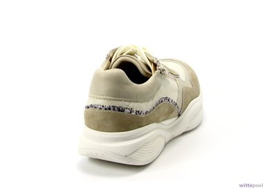 Xsensible sneaker Stretchwalker SWX11 3.429 beige - achterkant rechts - bij Wittepoel