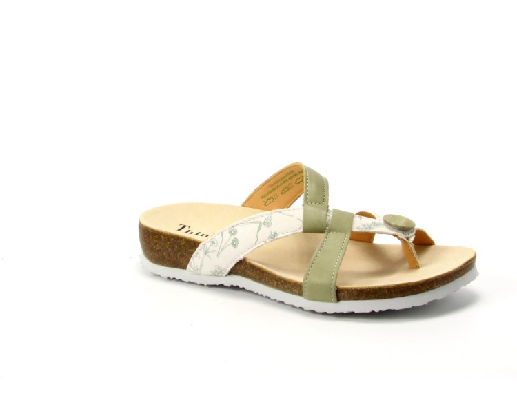 Think teenslipper Julia 000246-9040 wit Think teenslipper Julia 000246-9040 wit