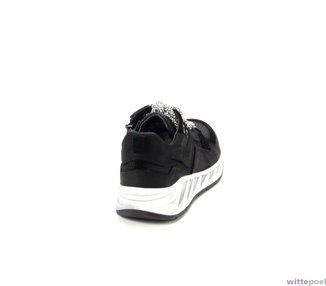 Trackstyle sneaker Sem Sharp 189 zwart - achterkant rechts - bij Wittepoel