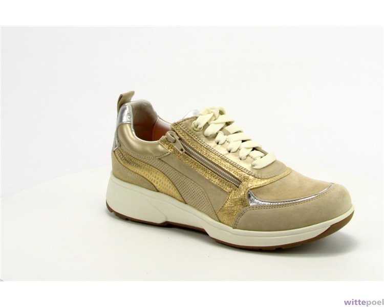 Xsensible sneakers Valletta HX 30222 2428 beige - zijkant rechts - bij Wittepoel