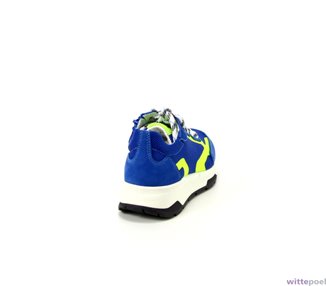 Trackstyle sneakers Gwen Gul 123 blauw - achterkant rechts - bij Wittepoel