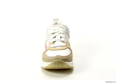 Twins sneakers Samanta Sharp 411 beige - voorkant - bij Wittepoel