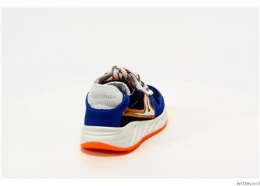 Trackstyle sneakers Stefan Sharp 123 blauw - achterkant rechts - bij Wittepoel