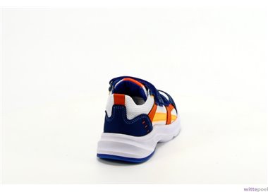 Trackstyle sneakers Ian Icoon 123 blauw - achterkant rechts - bij Wittepoel