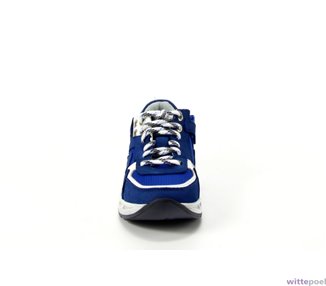 Trackstyle sneakers Simon Sharp 123 blauw - voorkant - bij Wittepoel