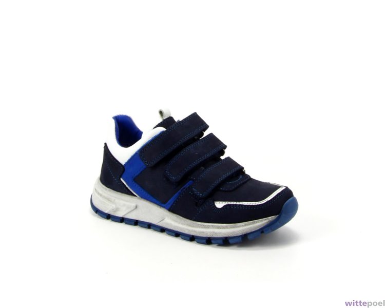 Trackstyle sneakers Pelle Pijl blauw - zijkant rechts - bij Wittepoel
