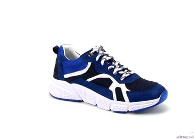 Trackstyle sneakers Finn Fox 123 blauw - zijkant rechts - bij Wittepoel