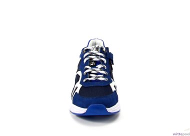 Trackstyle sneakers Finn Fox 123 blauw - voorkant - bij Wittepoel