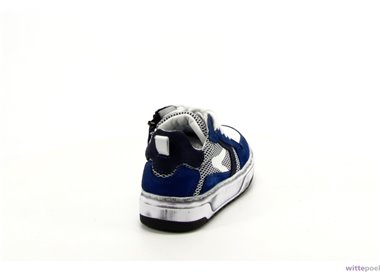 Trackstyle sneakers Milo Mario 123 blauw - achterkant rechts - bij Wittepoel