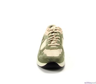 Durea sneakers 6283 0890 groen - voorkant - bij Wittepoel