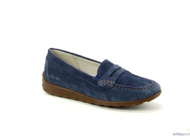 Waldlaufer loafers H-Lucy 195 206 blauw - zijkant rechts - bij Wittepoel