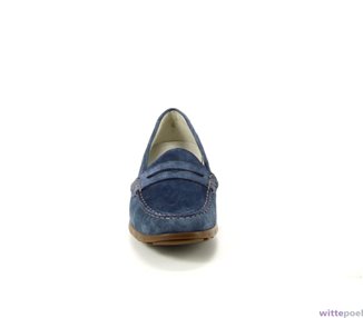 Waldlaufer loafers H-Lucy 195 206 blauw - voorkant - bij Wittepoel