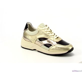Piedi Nudi sneakers Zebra 02.02 goud - zijkant rechts - bij Wittepoel