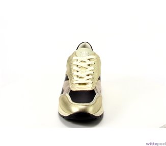 Piedi Nudi sneakers Zebra 02.02 goud - voorkant - bij Wittepoel