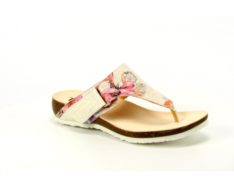 Think teenslipper Julia 000908-9040 wit Think teenslipper Julia 000908-9040 wit