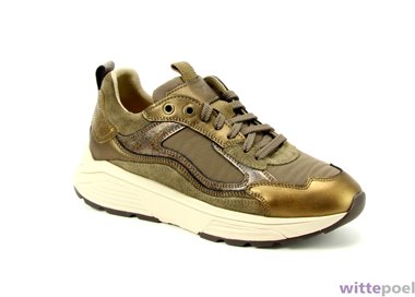 Xsensible veterschoen Milau G 5530 taupe - zijkant rechts - bij Wittepoel