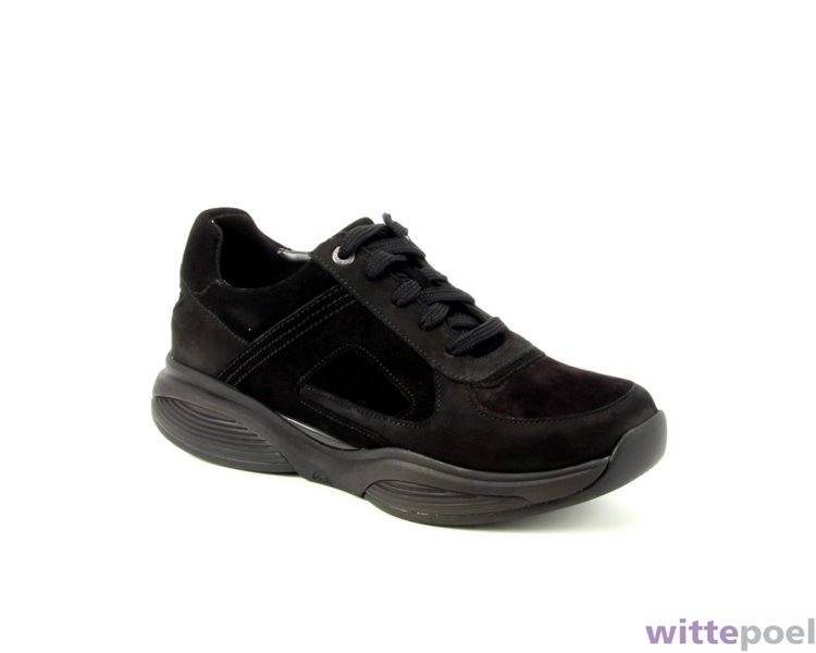 Xsensible veterschoen Stretchwalker SWX23 2001 HX zwart - zijkant rechts - bij Wittepoel Xsensible veterschoen Stretchwalker SWX23 2001 HX zwart - zijkant rechts - bij Wittepoel