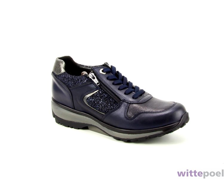 Xsensible veterschoen Jersey GX blauw - zijkant rechts - bij Wittepoel Xsensible veterschoen Jersey GX blauw - zijkant rechts - bij Wittepoel