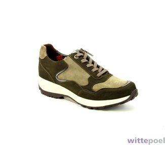 Xsensible veterschoen York 2530 GX taupe - zijkant rechts - bij Wittepoel