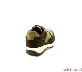 Xsensible veterschoen York 2530 GX taupe - achterkant rechts - bij Wittepoel