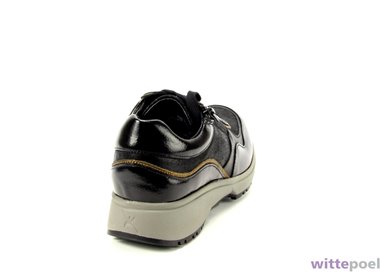 Xsensible veterschoen Lima HX 2040 zwart - achterkant rechts - bij Wittepoel