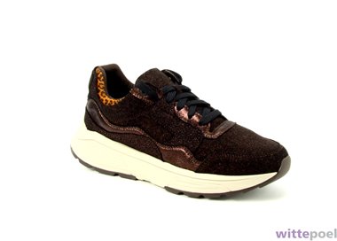Xsensible sneaker Golden Gate 4351 Lady G bruin - zijkant rechts - bij Wittepoel