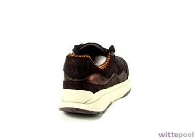 Xsensible sneaker Golden Gate 4351 Lady G bruin - achterkant rechts - bij Wittepoel