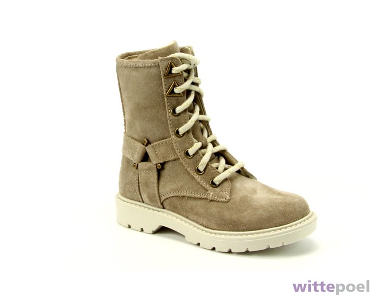 Twins veterboot Hester Hery 405 taupe - zijkant rechts - bij Wittepoel