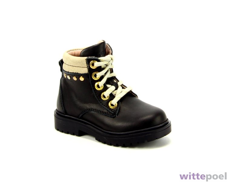 Twins veterboot Tara Ton 589 zwart - zijkant rechts - bij Wittepoel Twins veterboot Tara Ton 589 zwart - zijkant rechts - bij Wittepoel