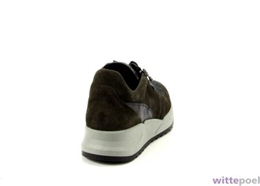 Waldlaufer sneaker K-Bailey 052 grijs - achterkant rechts - bij Wittepoel