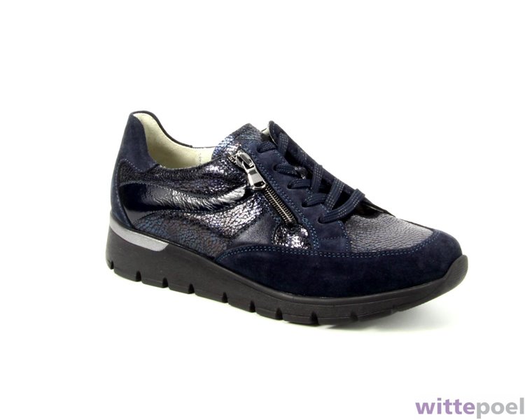 Waldlaufer veterschoen K-Ramona 559 blauw - zijkant rechts - bij Wittepoel Waldlaufer veterschoen K-Ramona 559 blauw - zijkant rechts - bij Wittepoel