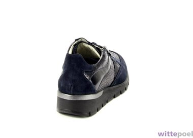 Waldlaufer veterschoen K-Ramona 559 blauw - achterkant rechts - bij Wittepoel