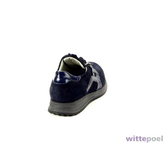 Waldlaufer veterschoen H-Vicky 559 blauw - achterkant rechts - bij Wittepoel